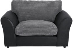 HOME New Bailey Jumbo Cord Snuggler Chair - Charcoal